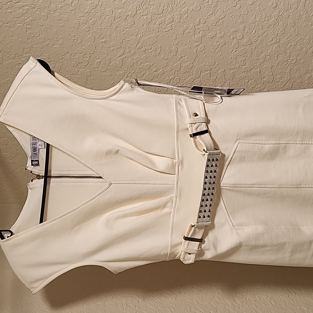 New Jennifer Lopez Cream Dress Size 6 Petite